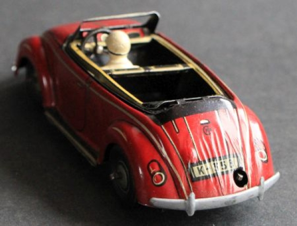 CKO Kellermann Volkswagen Käfer Wendeauto 1948 Blechmodell mit Friktionsantrieb in Box (1283)